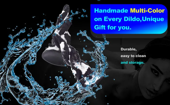 LOVETOYSCLUB Female Sex Toys 748 Silicone Octopus Tentacle Dildo with Raised Texture