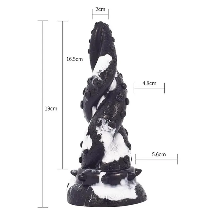 LOVETOYSCLUB Female Sex Toys 748 Silicone Octopus Tentacle Dildo with Raised Texture