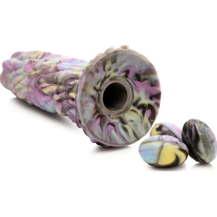 Female Sex Toys Creature Cocks Dragon Spawn Dragon Ovipositor Silicone Dildo with Eggs 73 Mixed