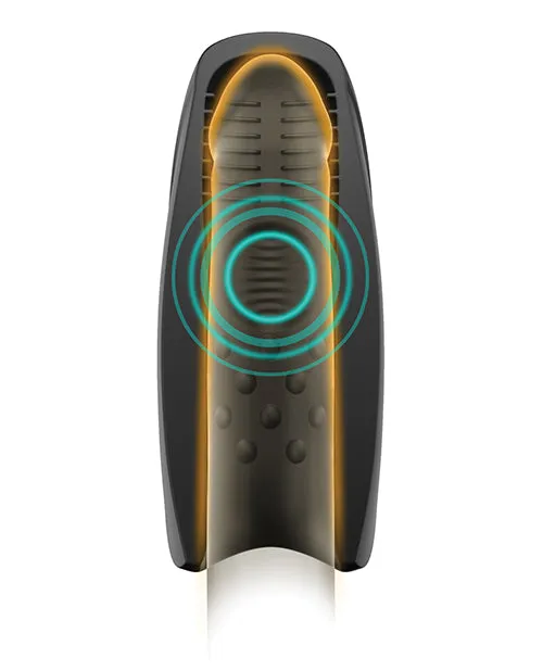 Lovely Planet Man Wand Heat And Vibration Pulsion Black Vibrators