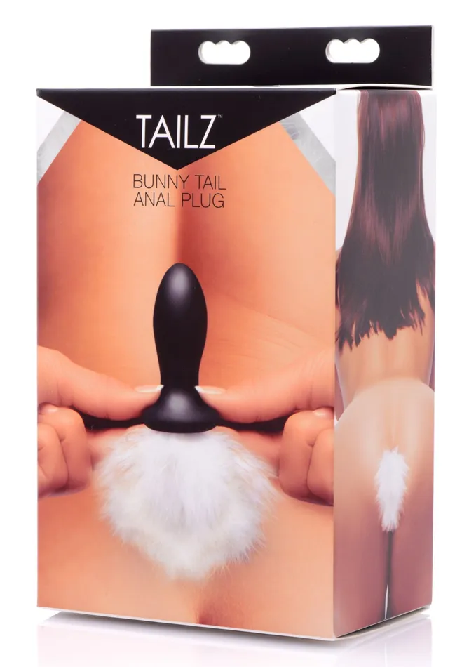 Male Sex Toys Tailz Tailz White Bunny Tail Anal Plug