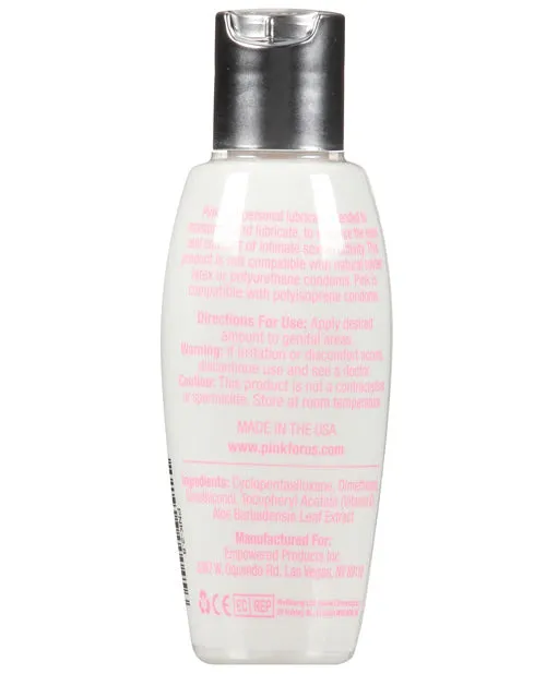 Vibrators Pink Silicone Lube Flip Top Bottle Empowered Products
