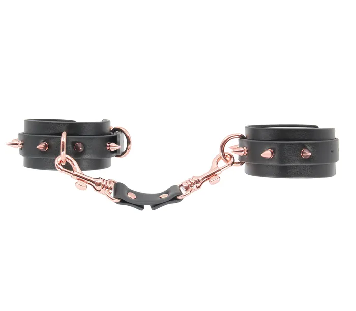 Love In Leather Vibrators Love In Leather Rose Gold Spiked Cuffs