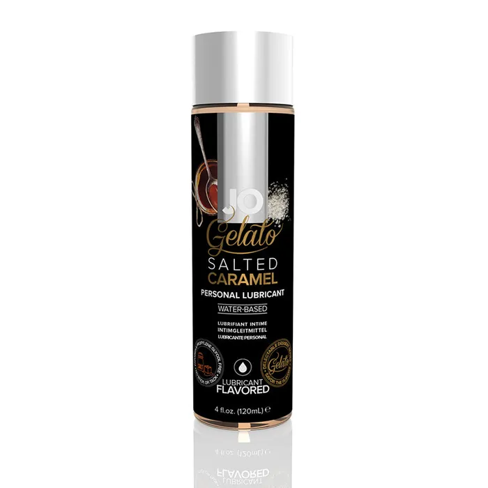 Lubricants Nalpac JO Gelato Salted Caramel Lubricant WaterBased 4 fl oz 120 Ml