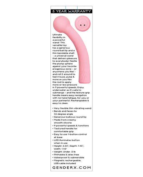 GenderX Vibrators Gender X Flexi Wand Pink