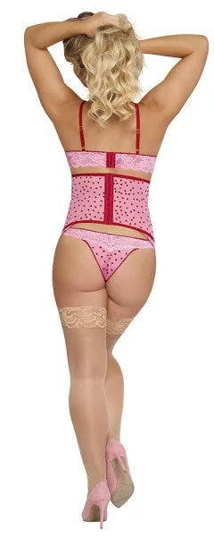 Magic Silk Anal High Neck Bra Gartered Waist Cincher Thong Set Magic Silk Anal High Neck Bra Gartered Waist Cincher Thong Set