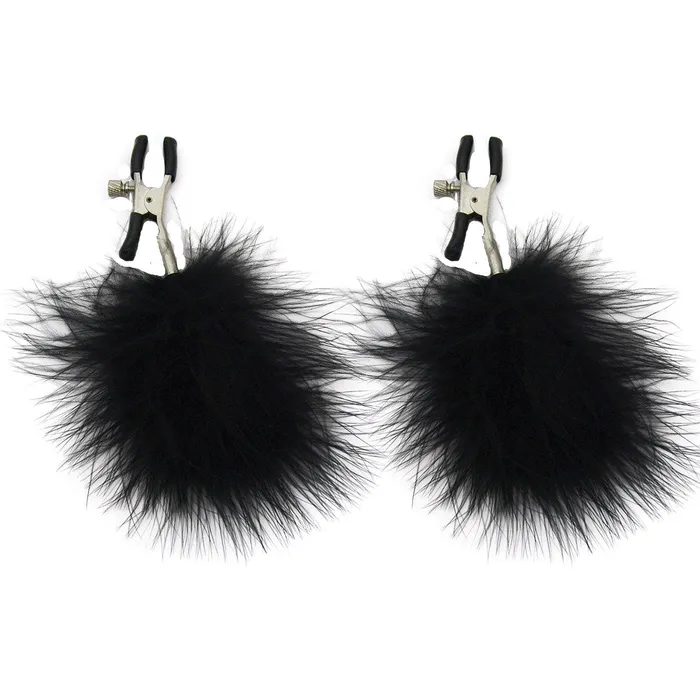 Feathered Nipple Clamps Sex Mischief Nipple Clitoral Toys