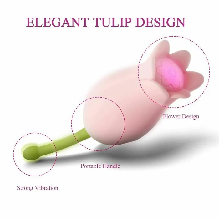 Female Sex Toys Clitoral Vibrators Ultrasonic Tulip Fast Orgasm Clitoris Vibrator Sex Toys For Women House of Dasein