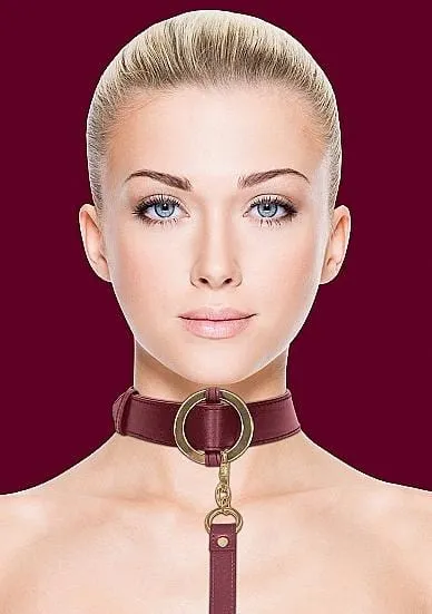 Shots Ouch Halo Collar With Leash Vice Dildos