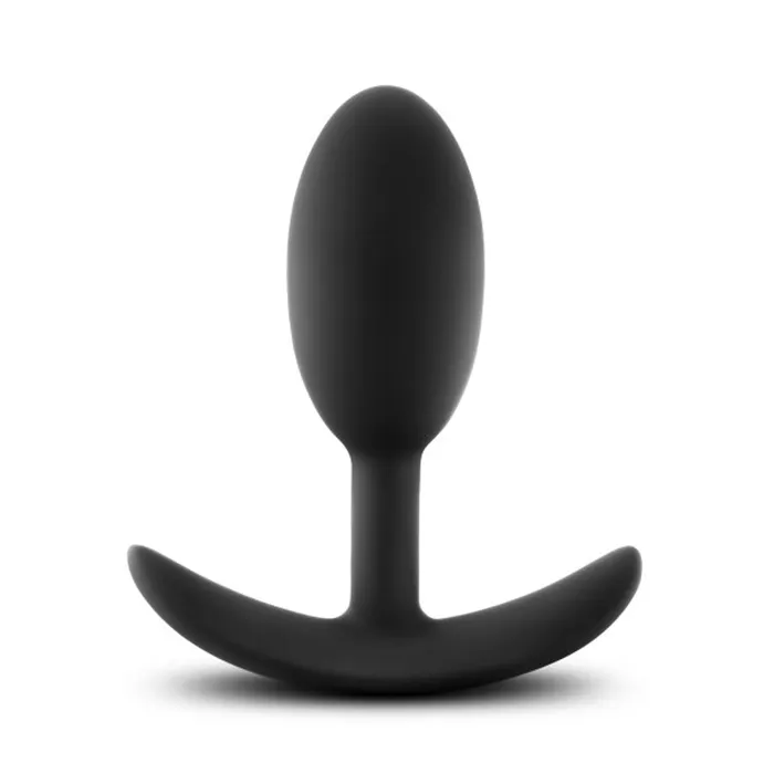 Blush Novelties Anal Luxe Wearable Vibra Slim Plug Medium Black