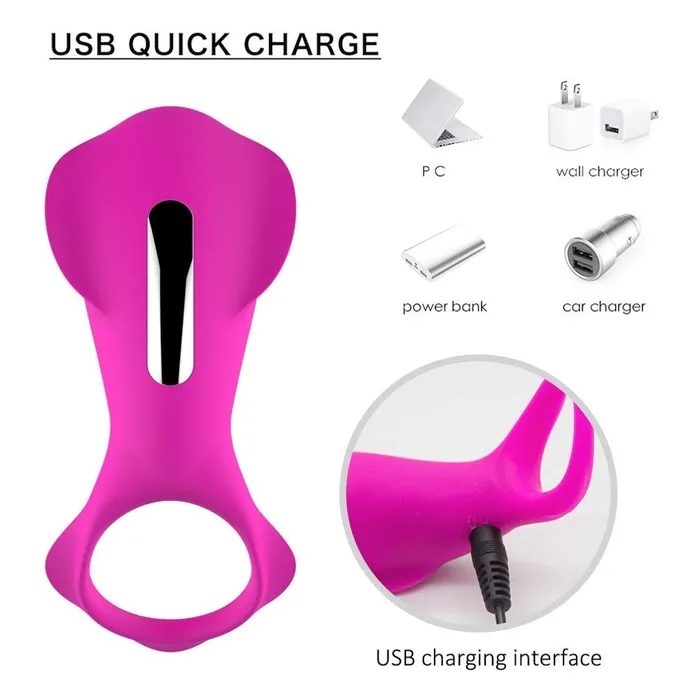Penis Vibration Ring Cock Powerful Vibrator Clitoris Stimulator Prostate Vibrator Lusty Age Male Sex Toys