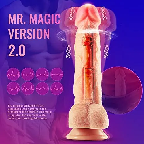 Sxo Toy Shop 83Inch 4 in 1 Thrusting Rotation Vibrating Heating Lifelike Dildo Anal