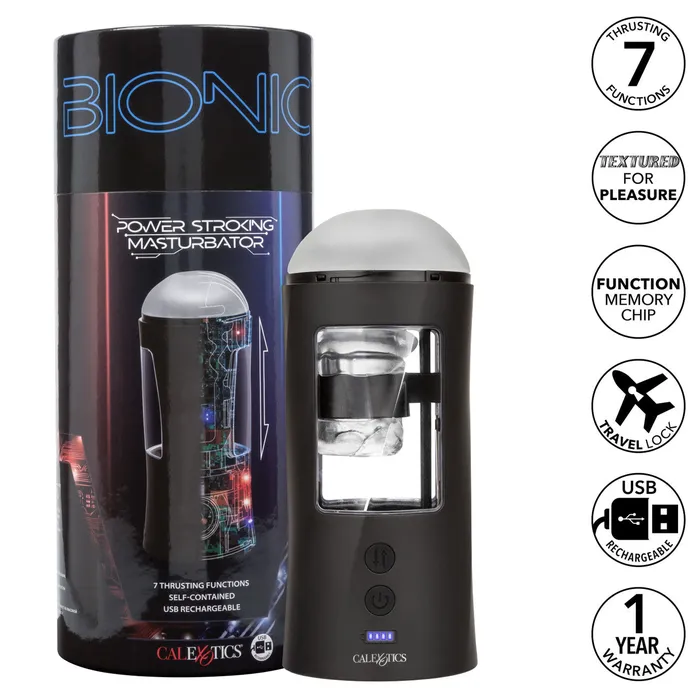 CalExotics Bionic Power Stroking Masturbator Male Sex Toys CalExotics Bionic Power Stroking Masturbator Male Sex Toys