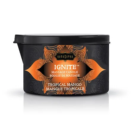 Couples Kama Sutra IGNITE Massage Candle Tropical Mango Calvista