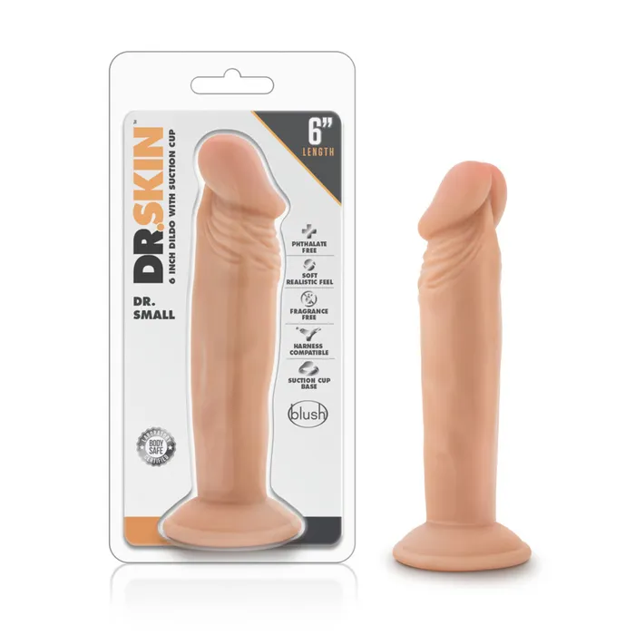 Dildos Blush Dr Skin Dr Small 6 Inch Dildo Vanilla Dildos Blush Dr Skin Dr Small 6 Inch Dildo Vanilla