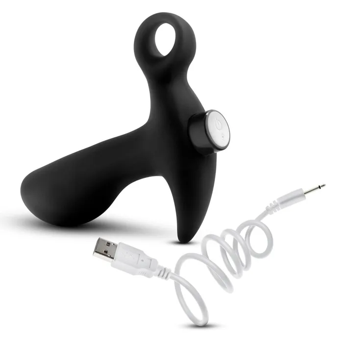 Silicone Vibrating Prostate Massager 01 Black Blush Anal
