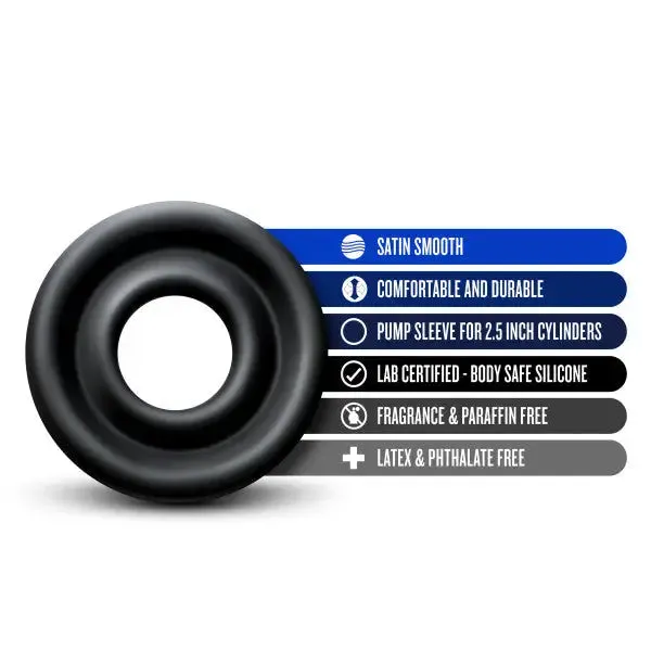 Anal Blush Blush Performance Silicone Pump Sleeve Medium Black