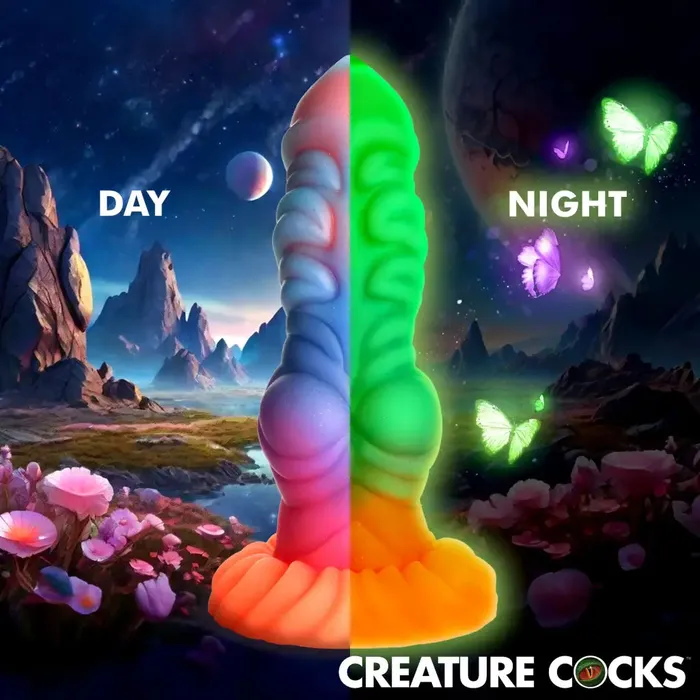 Dildos Creature Cocks Alien Invader Glowinthedark Silicone Dildo Creature Cocks