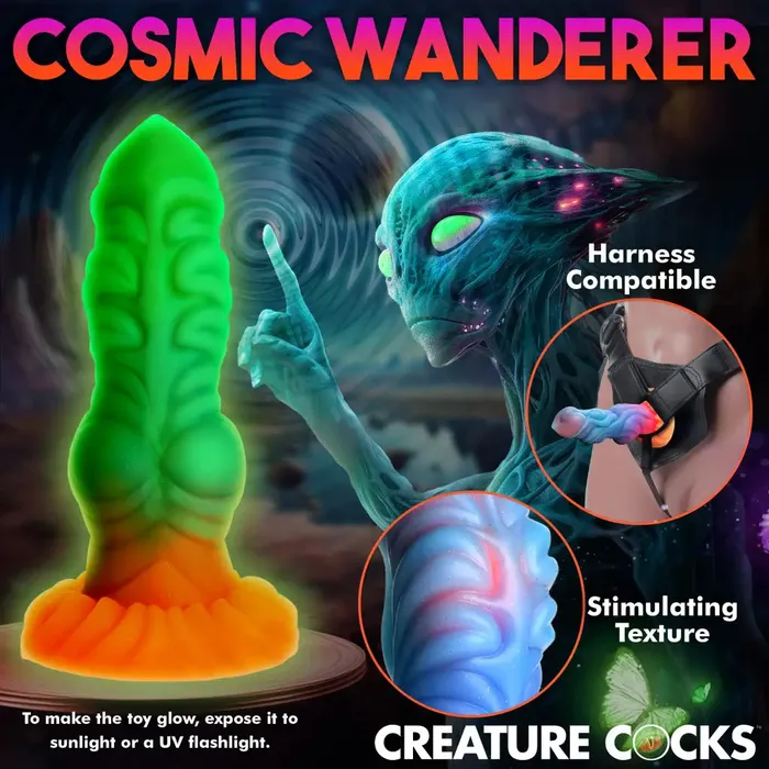 Dildos Creature Cocks Alien Invader Glowinthedark Silicone Dildo Creature Cocks