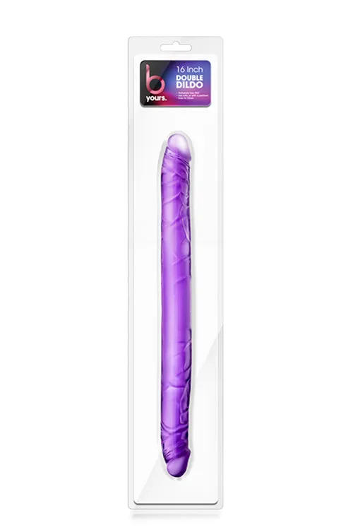 Dildos HonourSkintwocom B Yours Double Dildo Purple 16 inch Dildos HonourSkintwocom B Yours Double Dildo Purple 16 inch