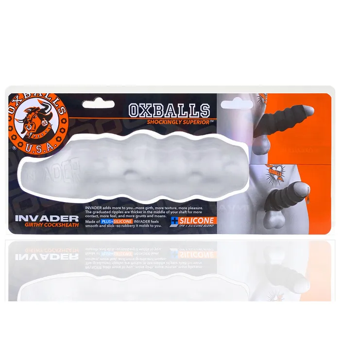 Dildos Oxballs Oxballs Invader Cocksheath Clear Ice