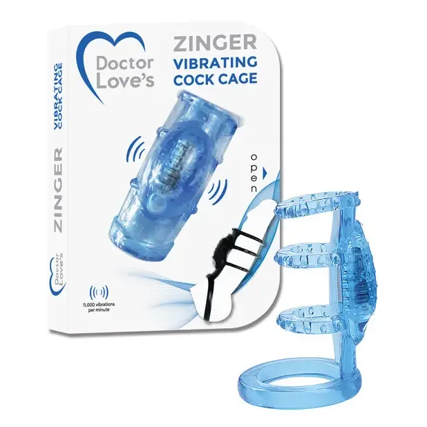 Doctor Love Doctor Love Zinger Vibrating Cock Cage Male Sex Toys