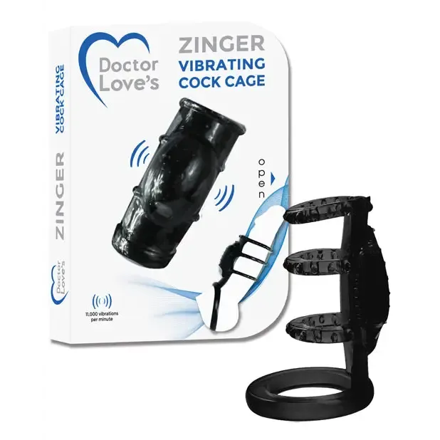 Doctor Love Doctor Love Zinger Vibrating Cock Cage Male Sex Toys Doctor Love Doctor Love Zinger Vibrating Cock Cage Male Sex Toys