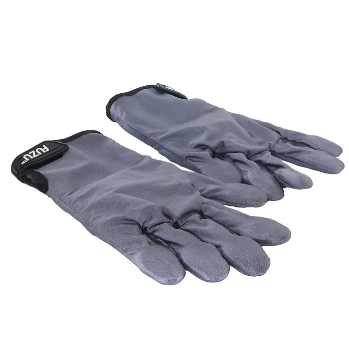 Fuzu Vibrating Large Massage Gloves in Grey Deeva Couples