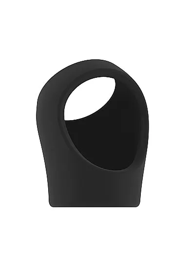 HonourSkintwocom Couples No45 Cockring with Ball Strap Black