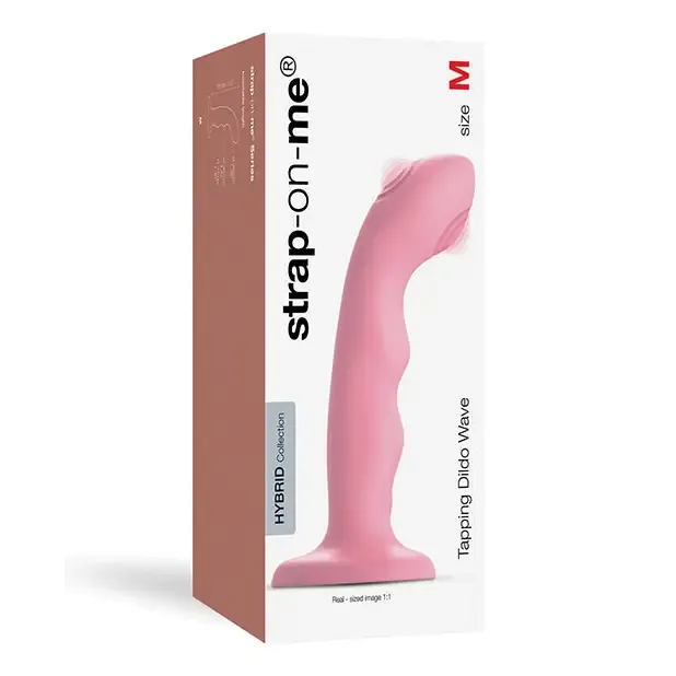 Lovely Planet Female Sex Toys Strap on Me Tapping Dildo Rose Coral