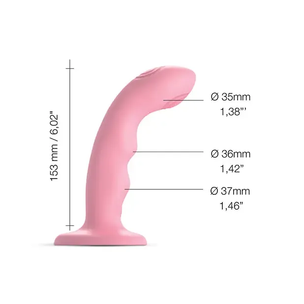 Lovely Planet Female Sex Toys Strap on Me Tapping Dildo Rose Coral