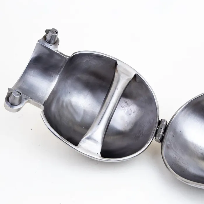 Male Sex Toys Fetters Stainless Steel Ball Mitts Snap Shut Locks Grab Handle