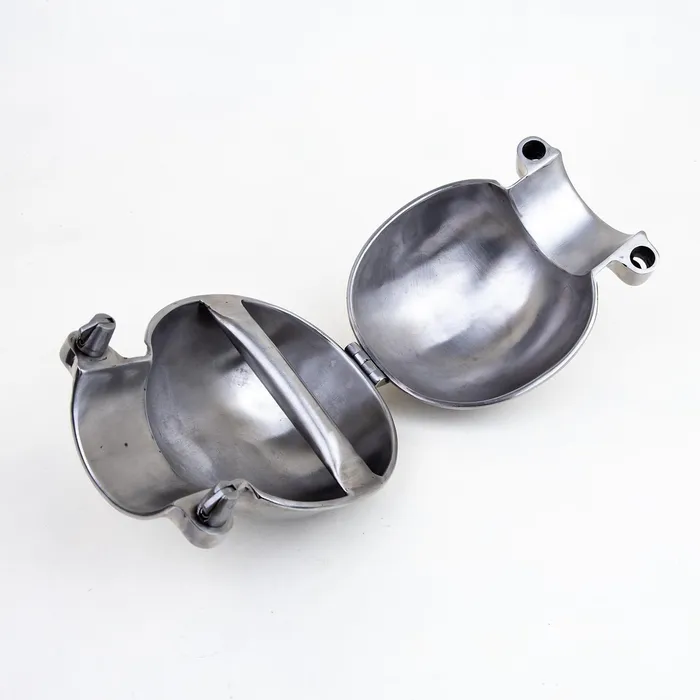 Male Sex Toys Fetters Stainless Steel Ball Mitts Snap Shut Locks Grab Handle