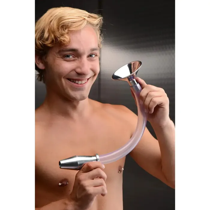 Male Sex Toys Stainless Steel Ass Funnel With Hollow Anal Plug Master Series Male Sex Toys Stainless Steel Ass Funnel With Hollow Anal Plug Master Series
