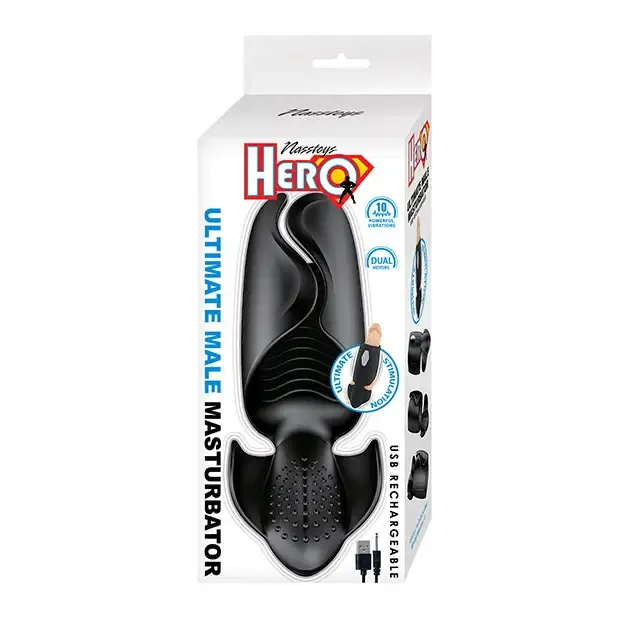 Novelties By Nasswalk Male Sex Toys Hero Ultimate Male Masturbator Black