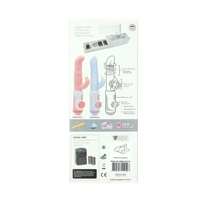 One Touch Vibrators One Touch Rechargeable Rabbit Vibrator Pink