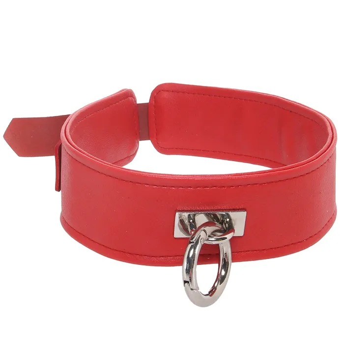 Rouge Restraints Vegan Leather Collar in Red