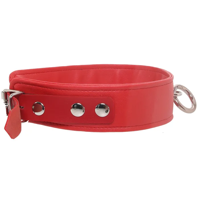Rouge Restraints Vegan Leather Collar in Red