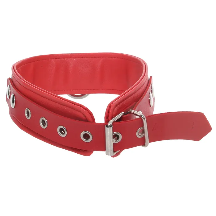 Rouge Restraints Vegan Leather Collar in Red