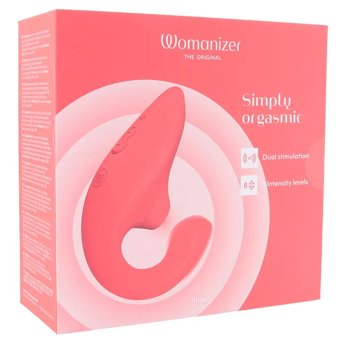 Womanizer Blend Dual Stimulator in Coral Womanizer Female Sex Toys