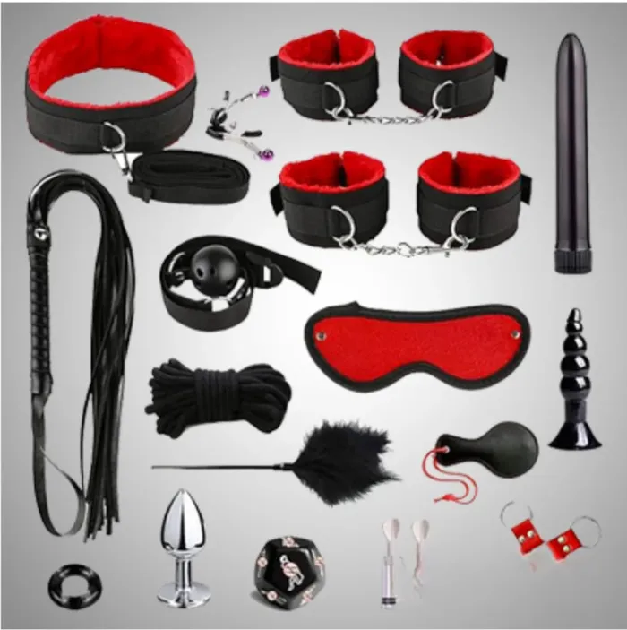 17 Piece Bondage Kit Adultskart Couples