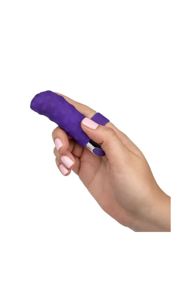 Cal Exotics Vibrators Cal Exotics Rechargeable Finger Teaser Purple