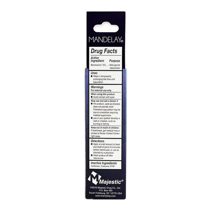 Enhancers ID Lubricants Mandelay Climax Control Gel 1 Oz