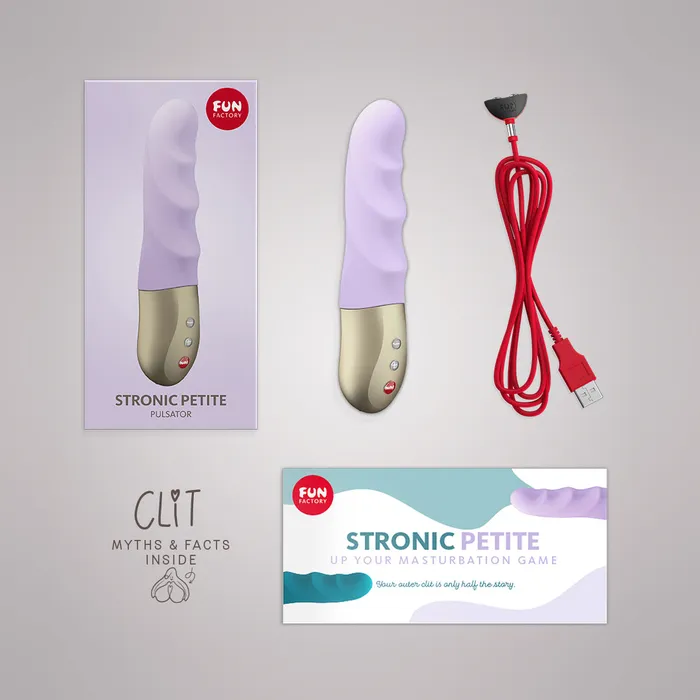 Female Sex Toys Fun Factory Stronic Petite Ribbed Pulsator Lilac Fun Factory