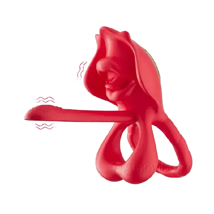 Male Sex Toys Amovibe Cock Ring with Vibrations and Realistic Kissing Mouth Male Sex Toys Amovibe Cock Ring with Vibrations and Realistic Kissing Mouth