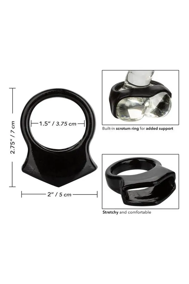 Male Sex Toys Cal Exotics Cal Exotics Colt Snug Grip Cock Ring Black