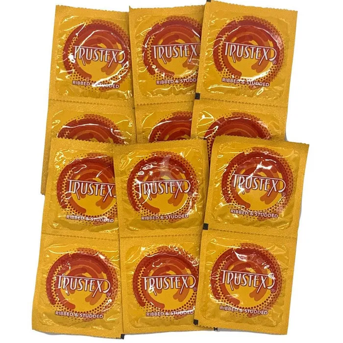 Trustex Ribbed Studded Condoms Trustex Female Sex Toys