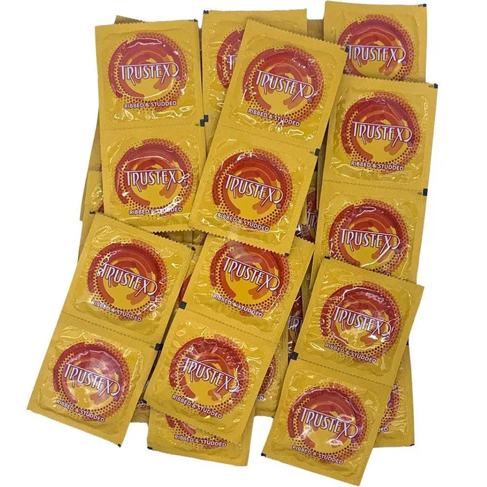 Trustex Ribbed Studded Condoms Trustex Female Sex Toys