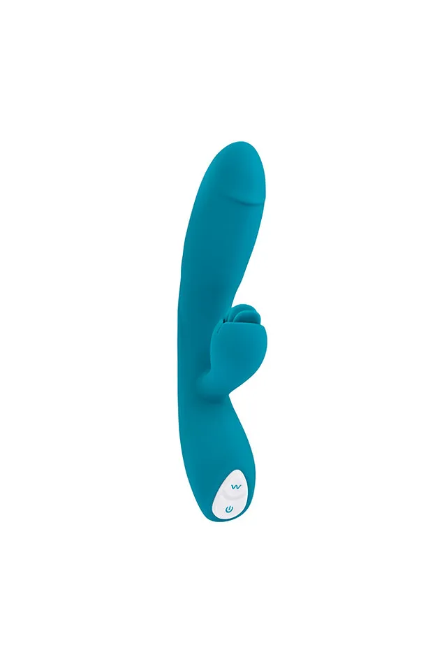 Vibrators Evolved Evolved Fierce Flicker Dual Vibrator Teal