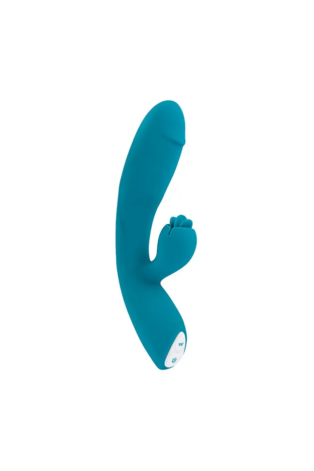 Vibrators Evolved Evolved Fierce Flicker Dual Vibrator Teal